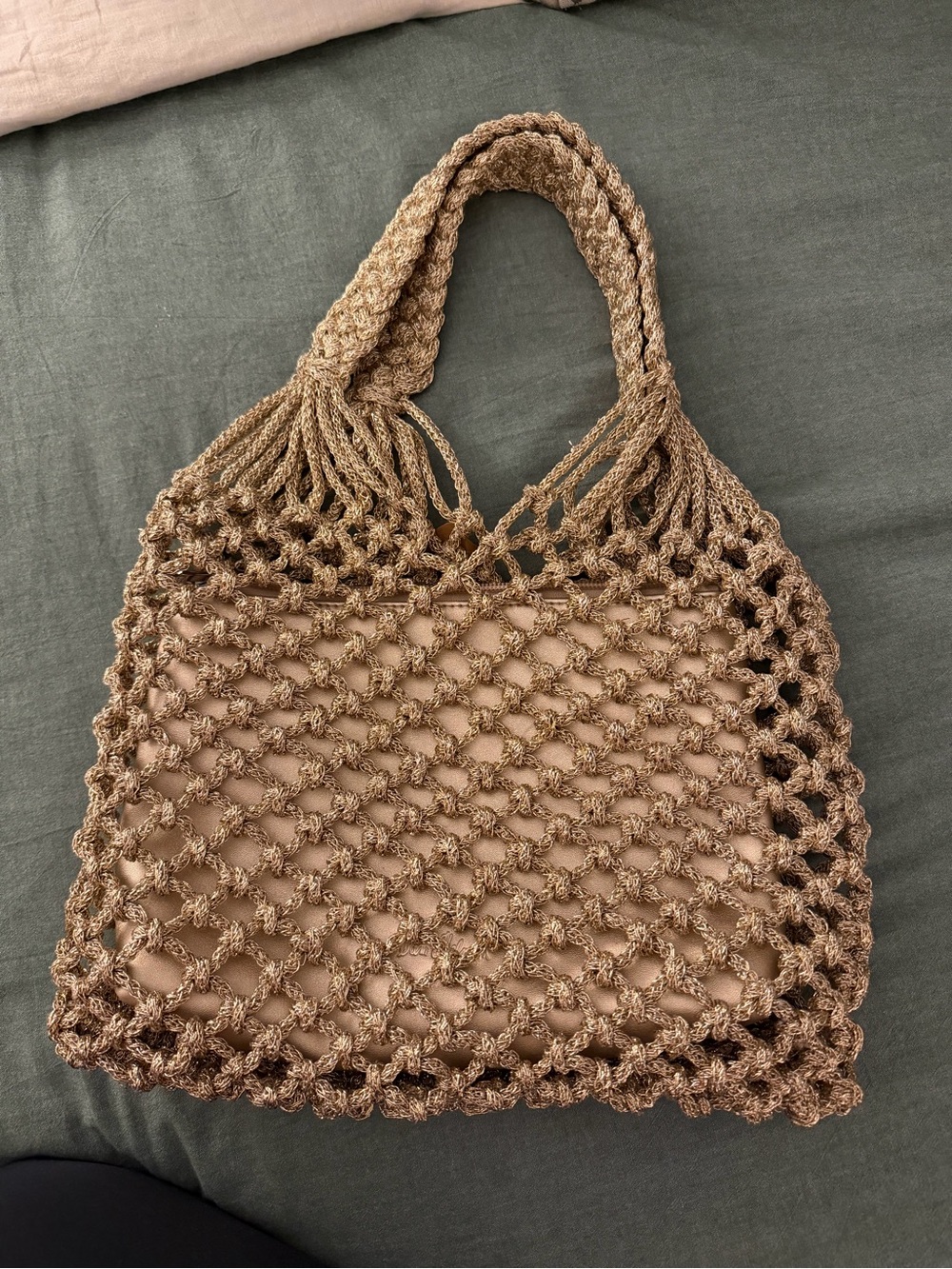 Sam Edelman  Net Tote Bag in gold